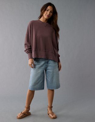 18 LEILA WIDE CUFF SWEAT SHIRT / HEAVY TERRY - C12