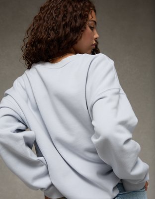 AE Everyday Luxe Cropped Cut-Off Sweatshirt