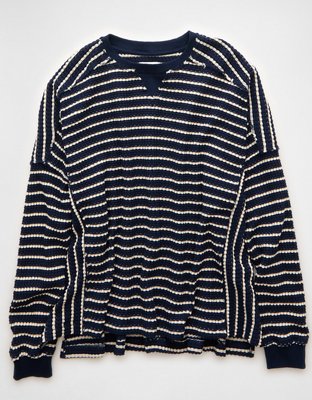 AE Big Hug Crew Neck Waffle Sweatshirt