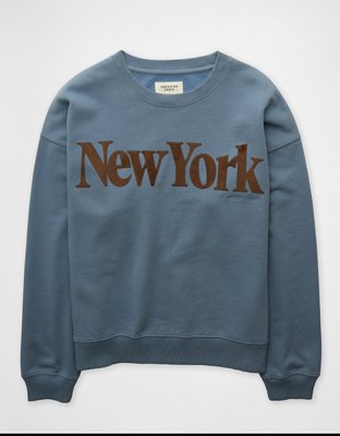 AE Velvet Graphic Crew Neck Sweatshirt