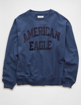 AE Velvet Graphic Crew Neck Sweatshirt