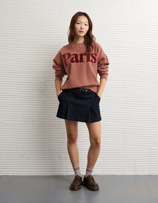 AE Graphic Crew Neck Sweatshirt | American Eagle