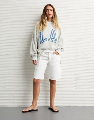 AE Big Hug Crew Neck Waffle Sweatshirt