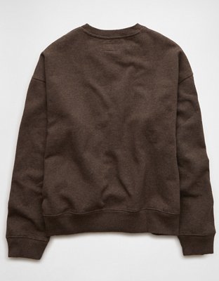 AE London Velvet Graphic Crew Neck Sweatshirt