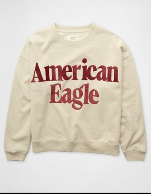 AE Velvet Graphic Crew Neck Sweatshirt