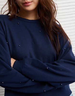 AE Embellished Pearl Sweatshirt