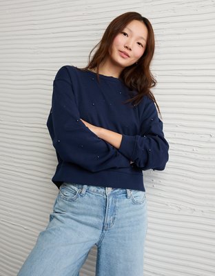 AE Embellished Pearl Sweatshirt