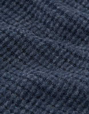 AE Big Hug Off-The-Shoulder Waffle Sweatshirt