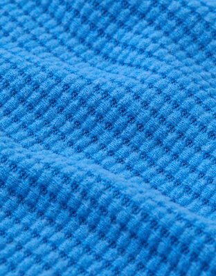 AE Big Hug Off-The-Shoulder Waffle Sweatshirt