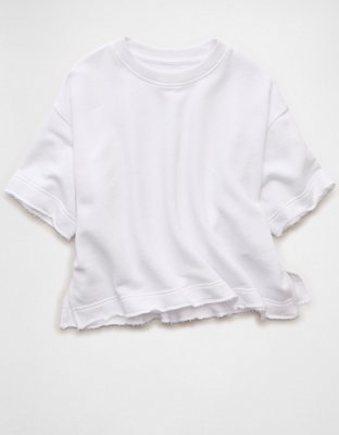 AE Boxy Short-Sleeve Sweatshirt