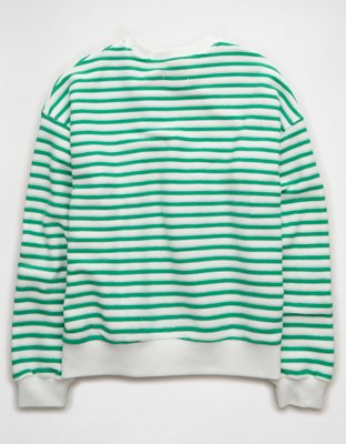 AE Textured Crew Neck Sweatshirt