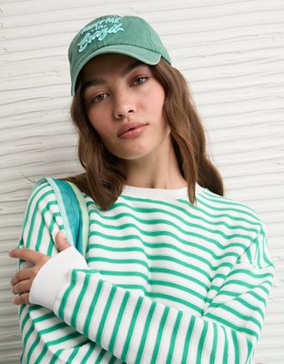 AE Textured Crew Neck Sweatshirt | American Eagle