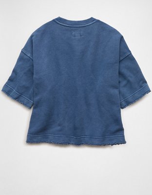 AE Boxy Short-Sleeve Sweatshirt