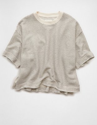 AE Boxy Short-Sleeve Sweatshirt