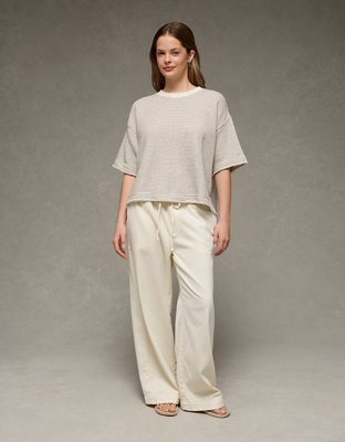 AE Boxy Short-Sleeve Sweatshirt