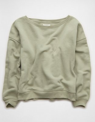 AE Everyday Luxe Off-the-Shoulder Sweatshirt