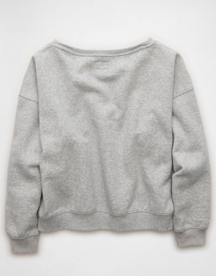 AE Everyday Luxe Off-the-Shoulder Sweatshirt