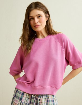 AE Campus Short-Sleeve Sweatshirt | American Eagle