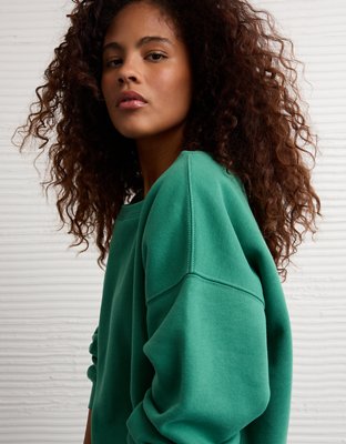 AE Everyday Luxe Off-the-Shoulder Sweatshirt | American Eagle