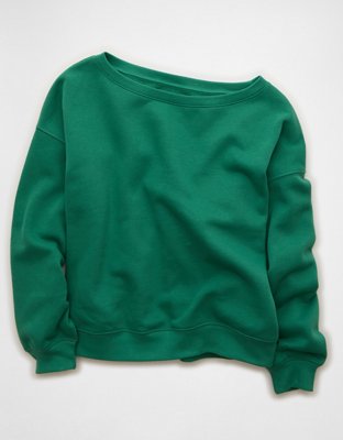 AE Everyday Luxe Off-the-Shoulder Sweatshirt