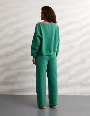 AE Everyday Luxe Off-the-Shoulder Sweatshirt