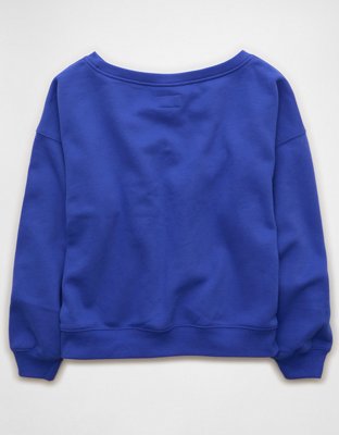 AE Everyday Luxe Off-the-Shoulder Sweatshirt