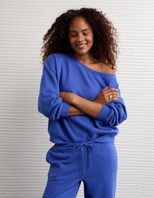 AE Everyday Luxe Off-the-Shoulder Sweatshirt