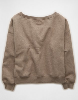 AE Everyday Luxe Off-the-Shoulder Sweatshirt