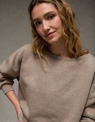 AE Everyday Luxe Off-the-Shoulder Sweatshirt