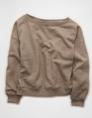 AE Everyday Luxe Off-the-Shoulder Sweatshirt