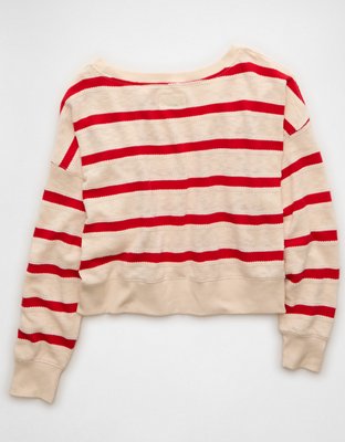 AE Striped Off-the-Shoulder Top | American Eagle