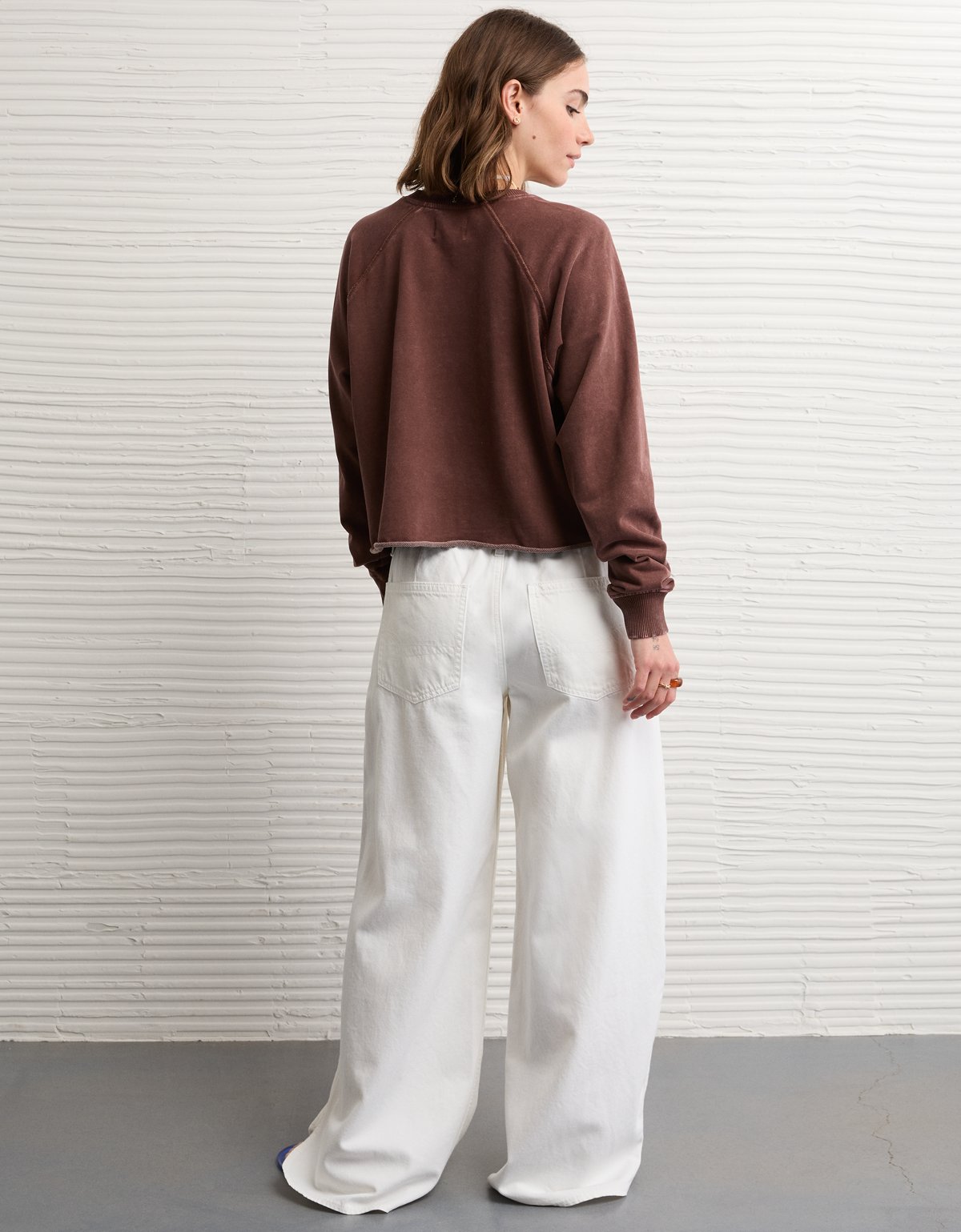AE Cropped Cutoff Sweatshirt - image 3