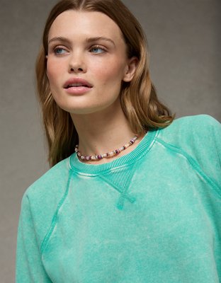 AE Cropped Cutoff Sweatshirt | American Eagle
