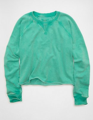AE Cropped Cutoff Sweatshirt | American Eagle