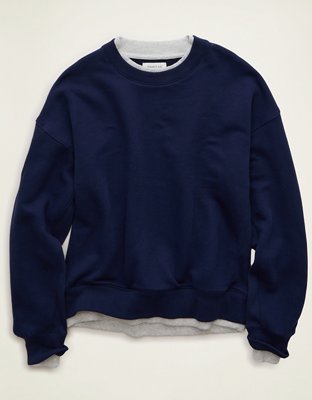 トップス Ennoy Round Neck Pullover AE Twice As Nice Crew Neck Sweatshirt | American Eagle