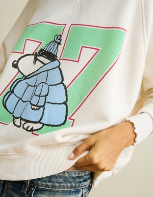 AE Snoopy Graphic Crew Neck Sweater
