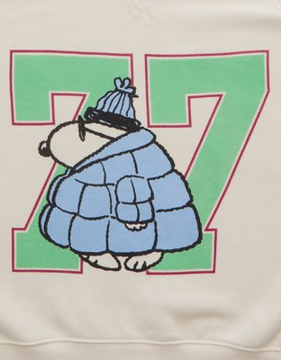 AE Snoopy Graphic Crew Neck Sweater