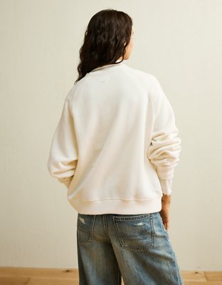 Женский свитер American Eagle AE Snoopy Graphic Crew Neck, цвет: Меловой — фото 2