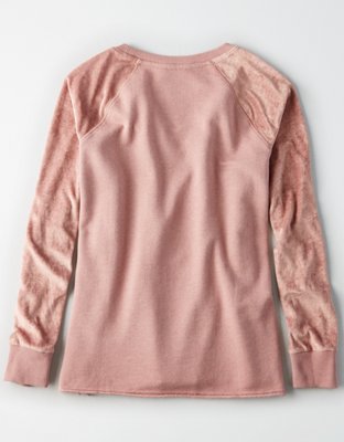 American Eagle AE Velvet Raglan Crew — фото 4