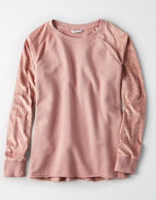 American Eagle AE Velvet Raglan Crew — фото 3