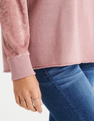 American Eagle AE Velvet Raglan Crew — фото 5