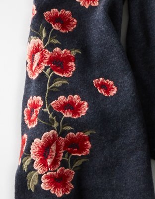 Женские худи American Eagle AE Bell Sleeve Crew Neck Sweatshirt — фото 5