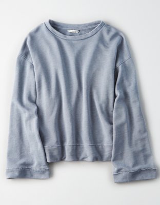 Женские худи American Eagle AEO Boxy Bell Sleeve Sweatshirt — фото 3