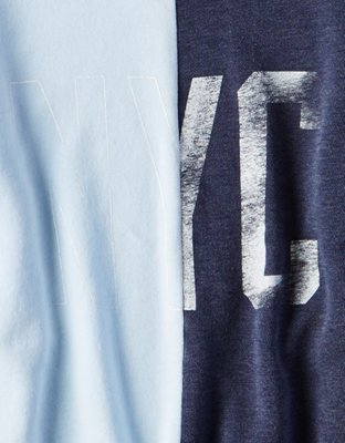 Женские худи American Eagle AE NYC SPLIT GRAPHIC SWEATSHIRT — фото 3