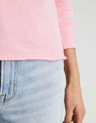 Женские худи American Eagle AE NYC COLD SHOULDER SWEATSHIRT — фото 3