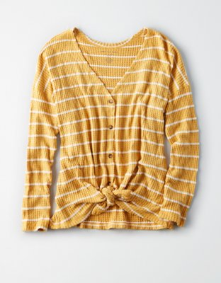 ladies waffle top