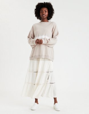 oversized crew neck dress