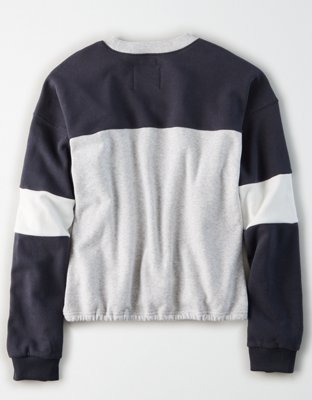 AE Fleece Cinched Crew Neck Sweatshirt