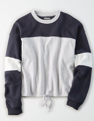 AE Fleece Cinched Crew Neck Sweatshirt
