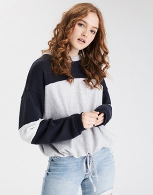 AE Fleece Cinched Crew Neck Sweatshirt